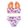 thumbnail image 6 of CHICTRY Kids Little Girls 2Pcs Mermaid Swimsuit Tankini Tops with Briefs Swimwear,Sizes 2-8 Pink Orange 3T, 6 of 7