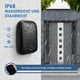 thumbnail image 1 of Timbre radio exterior sin pilas Estanco con 2 receptores IP68 Timbre radio estanco Alcance 150m 4 niveles de volumen 37 tonos Timbre radio exterior Adepaton WLJ-2252, 1 of 4