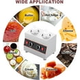 thumbnail image 7 of INTSUPERMAI Electric Sauce Warmer 2 Bottles Chocolate Sauce Heater, 7 of 7