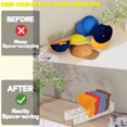 thumbnail image 3 of Acrylic Hat Organizer Stand Space-Saving Baseball Cap Organizer for 7, 3 of 6