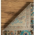 thumbnail image 6 of Linon Home Decor Serape Area Rug Collection, Beige and Turqouise, 5' x 7.6', 6 of 6