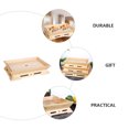 thumbnail image 2 of Plat à Sushi en Bois Style Japonais Assiette Sashimi Plat de Service, 2 of 9