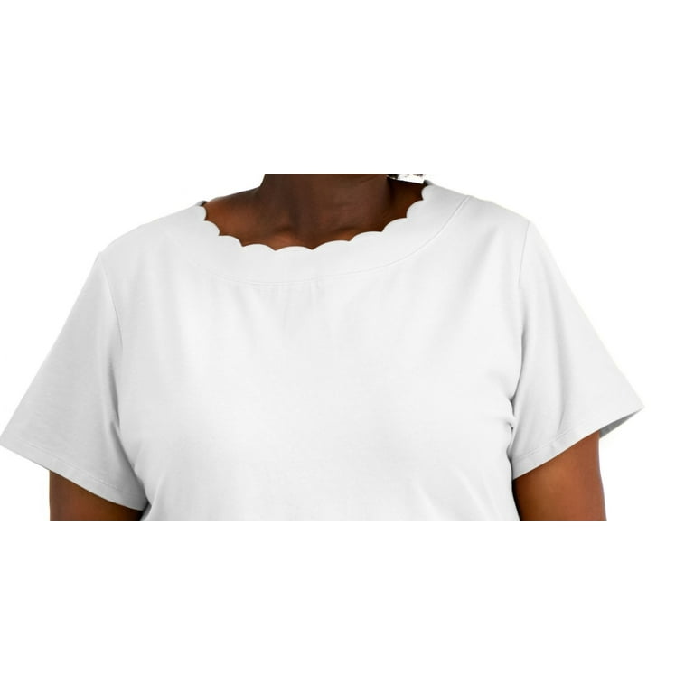 Anne klein hotsell scalloped shorts