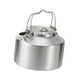 thumbnail image 2 of Tetera de picnic de tetera para acampar con tapa de acero inoxidable de acero inoxidable con bolsa de agua para la bolsa de agua para pescar picnic, 2 of 8