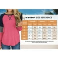 thumbnail image 3 of TEMOFON Womens Sweatshirts Fashion Crewneck T Shirts Color Block Tunic Tops Casual Winter Striped Long Sleeve Shirts, 3 of 5