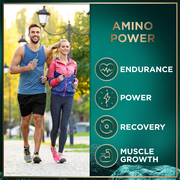 Essential Amino Acids Supplement - All 9 EAAs with BCAAs Amino Acids (Leucine, Lysine, Valine, Threonine) - 3,000mg Per Serving - Muscle Growth, Power, Recovery - 120 Vegan, Caffeine Free Capsules