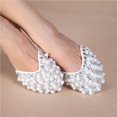 thumbnail image 2 of Pearls half cut belly dance shoes soft sole dance shoes practice Half Length Gymnastic Shoes, 2 of 7