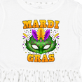 thumbnail image 4 of Inktastic Mardi Gras with Green Masquerade Mask Girls Toddler Dress, 4 of 5