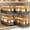 Black, variant on 2 Pack Pull Out Spice Rack Organizer for Cabinet, Slide Out Spice Racks Organizer, Spice Cabinet Organizers, Cabinet Size Need:12'' Highx11'' Deepx5'' Wide,Hold 10 Spice Jar Each Tier-2Tier, Black