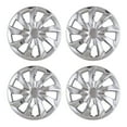 thumbnail image 2 of 14" Premium Universal Wheel Rim Covers – Set of 4 Hubcaps,ABS&PC Material Hub Protection Accessory,Snap-on Replacement Caps for Car,Pickup Truck,SUV - 14 Inch,Silver Chrome, 2 of 8