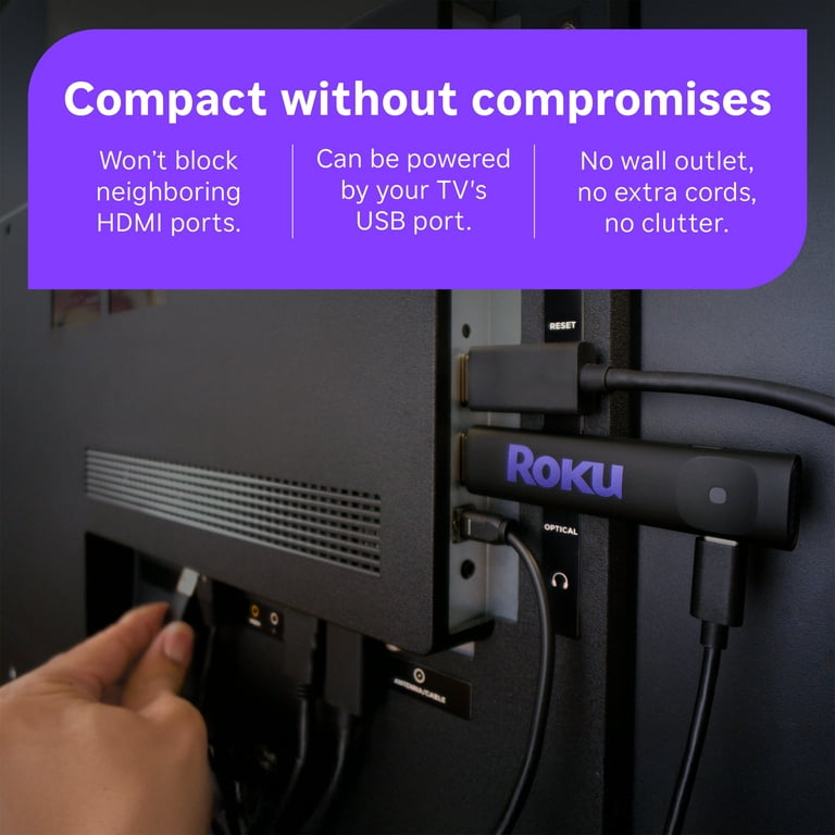 Roku Streaming Stick 2025 - HD Roku Streaming Device for TV with Voice Remote - Free & Live TV