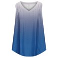 thumbnail image 4 of AherBiu Beach Tops for Women Eyelet Vacation Tank Tops V Neck Sleeveless Gradient Color Cami Shirts, 4 of 7