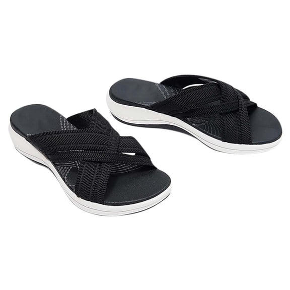 Samickarr Summer Sandals For Women Slippers Indoor And Outdoor Wide Latest Upgrade Elastic Correction Ladies Sandals Summer Slippers