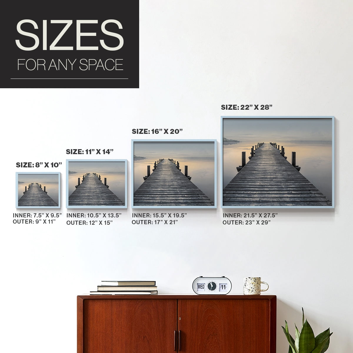 Sun Down by Mike Calascibetta - Restickable Framed Giclée Print