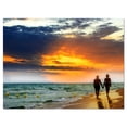 thumbnail image 2 of Lovers at Beach - Seashore Photography Canvas Art Print, 2 of 3