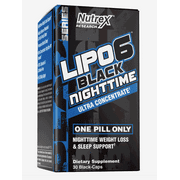 Nutrex Lipo 6 Black Nighttime UC - 30 black caps