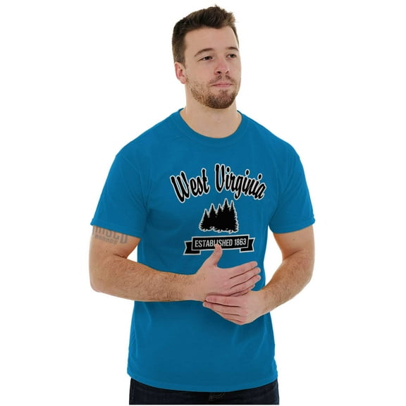 West Virginia Cute Forest Souvenir Men's Graphic T Shirt Tees Brisco Brands S
