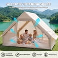 thumbnail image 4 of Inflatable Camping Tent – 420D Oxford Waterproof, Easy Setup Blow Up Tent with Hand Pump, Storage Bag, Glamping Air Cabin for 4-6 Adults, 4 of 7