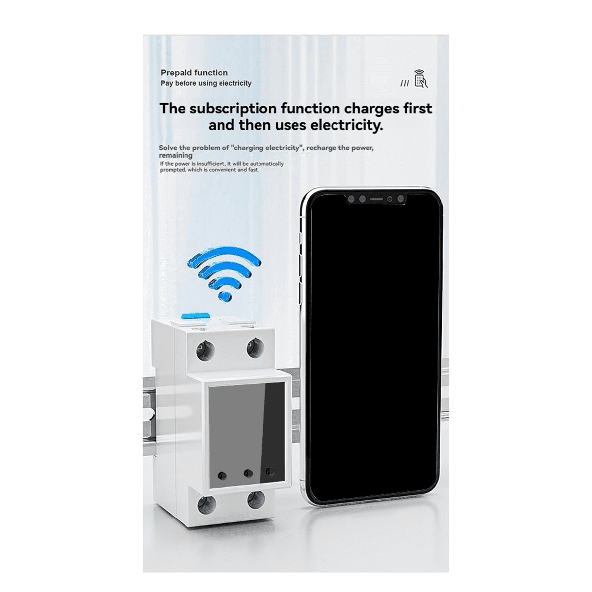 GR2P 100A Smart Electricity Meter Tuya WiFi Din Rail Power  Meter Digital Display Monitor Voltage Curve Ammeter