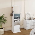 thumbnail image 3 of S-HOME 360 Degree Rotating Makeup Cabinet With Full-Length Mirror, Space-Saving Storage Unit For Jewelry And Accessories, 3 of 13