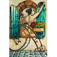 thumbnail image 2 of West, Ronald 13x18 White Modern Wood Framed Museum Art Print Titled - Lady in Window III, 2 of 4