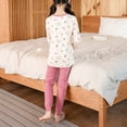 thumbnail image 5 of Hessimy Toddler Boys Girls Spring Summer Cozy 2Pcs Long Sleeve Soft Warm Sleepwear Pajamas Tops Pants Set(Pink,3-4 Years), 5 of 7
