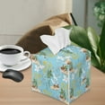 thumbnail image 2 of ZUXONGSY Easter Rabbit Square Tissue Box Covers PU Leather Tissue Cube Box Cover Fashion Tissue Box Customized Printed Tissue Cover Easter Bathroom Accessories Decoration, 2 of 7