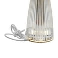 thumbnail image 7 of Home Accents 10.2 Inch Acrylic Mushroom LED Rechargeable Cordless Lamp Clear, 7 of 7
