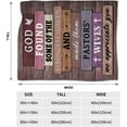 thumbnail image 6 of Pastor''s Wife Appreciation Gifts Religious Gifts for Pastors Wife Throw Blankets for Couch Sofa Bed Warm Gifts 60"x80" in, 6 of 6