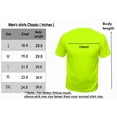thumbnail image 2 of 2 Pack-High Visibility Short Sleeve T-Shirt Hi Vis Green Work Safety Shirts Size: Small, 2 of 5