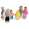 thumbnail image 1 of POINTERTECK 6 Pcs Personnes de Maison de Poupée Design Articulé Mobile Meubles de Maison de Poupée Personnages Riches Famille, 1 of 4
