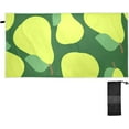 thumbnail image 2 of Dreamtimes Pear Microfiber Quick Drying Beach Towel with a Carrying Bag Absorbent and Sand Free Towel for Kids Teens Adults Travel Gym Camping Pool Yoga Outdoor and Picnic, 2 of 7