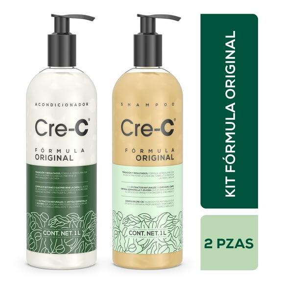 Shampoo y Acondicionador Cre-C Fórmula Original 1L