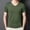 Army Green, variant on Undershirts For Men Pack Qiggri Men's Summer Short Loose Casual-Neck Outdoor Shirt Mens Workout Shirts