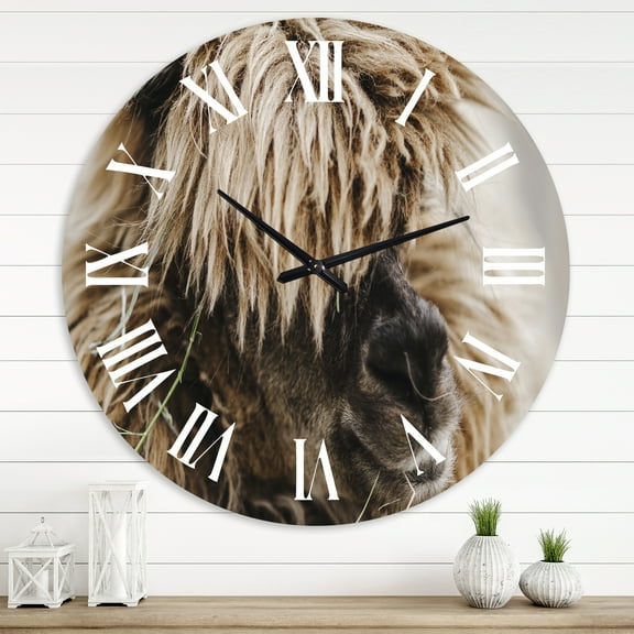Designart 1 in Farmhouse Wall Clock