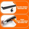 thumbnail image 6 of JEHONN Window Floor Squeegee with 60 Inches Long Handle Orange, 6 of 7