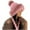Pink, variant on Womens Winter Pompom Hat Knit Earflap Hat Warm Hat Cap Outdoor Ski Cap Ear Covers for Winter Winter Hats for Men Trooper Lined Winter Hats for Men Cool Snow Hat Winter Winter Hats with Ear Trapper Hat