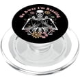 thumbnail image 1 of Phone Grip Funny Go Away I'm Reading Skeleton Book PopSocket, 1 of 5