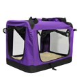 thumbnail image 4 of Jaula para perros, jaula para coche, bolsa de transporte para excursiones, equipaje para mascotas, jaula de viaje para coche, jaula para perros y gatos, plegable, para perros medianos y grandes, L-8, 4 of 5