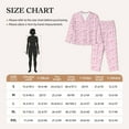 thumbnail image 4 of Pajamas for Women Sets, Ribbon Bow Lounge Sets Long Sleeve Button Down Night Shirts Sleepwear Pjs, 4 of 6
