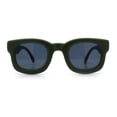 thumbnail image 4 of Retro Nostalgic Thick Bubble Plastic Frame Retro Horn Rim Sunglasses Green - Black, 4 of 7
