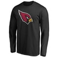 thumbnail image 2 of Men's Black Arizona Cardinals Primary Logo Long-Sleeve T-Shirt, 2 of 3
