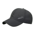 thumbnail image 2 of Helii Unisex Quick Dry Breathable Mesh Baseball Cap, Lightweight Running Sun Hat with Adjustable Snapback, UPF 50+ Outdoor Sports Cap for Men Women Hiking Golf Dark Gray,One Size, 2 of 5