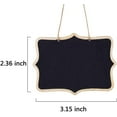 thumbnail image 3 of Double-Sided Blackboard with Hanging Rope 12-Piece Mini Blackboard Set, 3 of 5