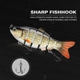 thumbnail image 4 of 10cm 17g Topwater Señuelos de pesca Artificial Fake 6 Segments Hard Bait (379), 4 of 5