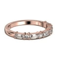 thumbnail image 3 of Radhe Diamond Moissanite Band 18K Rose Gold Over Silver, 3 of 4