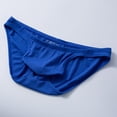thumbnail image 2 of Aayomet Brief For Men Underwear Men's Cotton Bikini Underwear Low Rise Brazilian Back Cut Underwear,Blue XL, 2 of 5