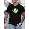 thumbnail image 1 of Men's Ghostbusters Logo Graphic T-Shirt - Casual Crew Neck Cotton Blend Tee with Slight Stretch, Solid Color Summer Knit Fabric Top, Casual Sporty Tee, Summer Gifts, 1 of 9