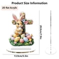 thumbnail image 3 of Souew Easter Bunny Egg 3D Acrylic Tabletop Display M, Easter Bunny Eggs 3D Acrylic Desktop Tabletop Decoration Holiday Decoration Skeleton Ornament,Desktop Ornament, 3 of 9