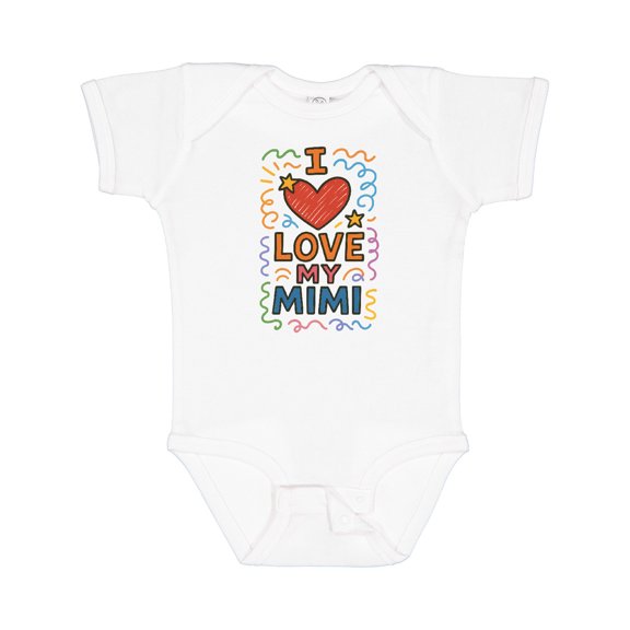 Inktastic I Love My Mimi Heart Boys or Girls Baby Bodysuit